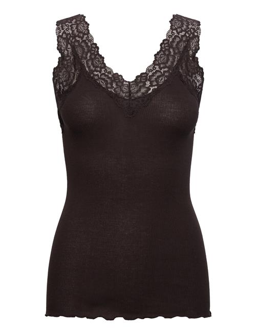 Organic Top W/ Lace Rosemunde Brown