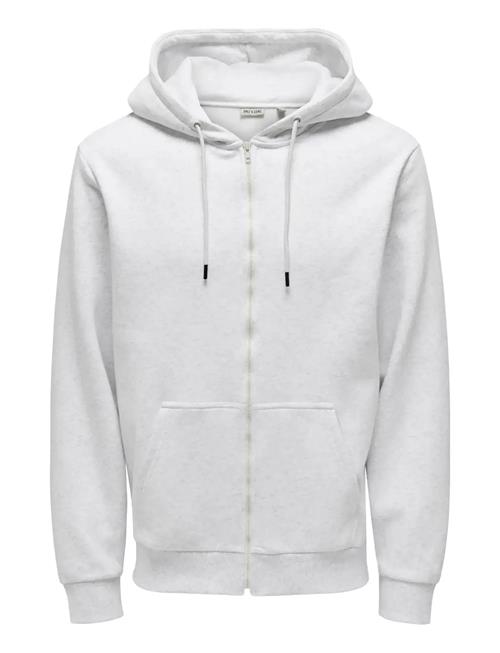 Onsceres Zip Thr. Hoodie Sweat Noos ONLY & SONS Grey