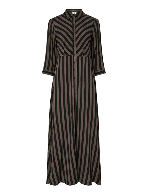 Yassavanna Long Shirt Dress S. YAS Brown