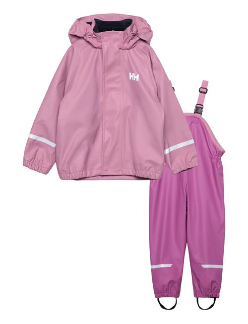 K Bergen Fleece Pu Rainset 2.0 Helly Hansen Pink