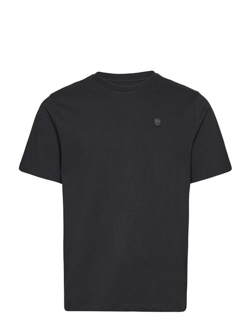 Badge T-Shirt Knowledge Cotton Apparel Black