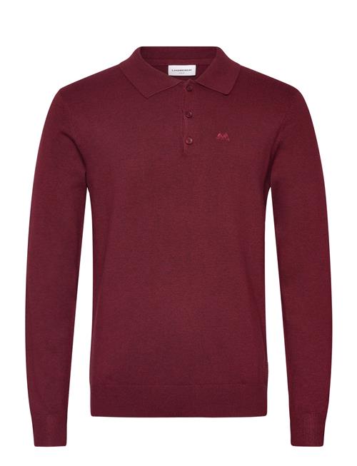 Ecovero L/S Polo Lindbergh Burgundy