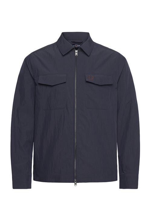Zip Through Overshirt Fred Perry Navy