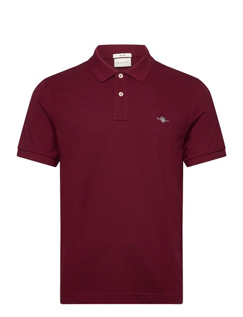 Slim Shield Ss Pique Polo GANT Red