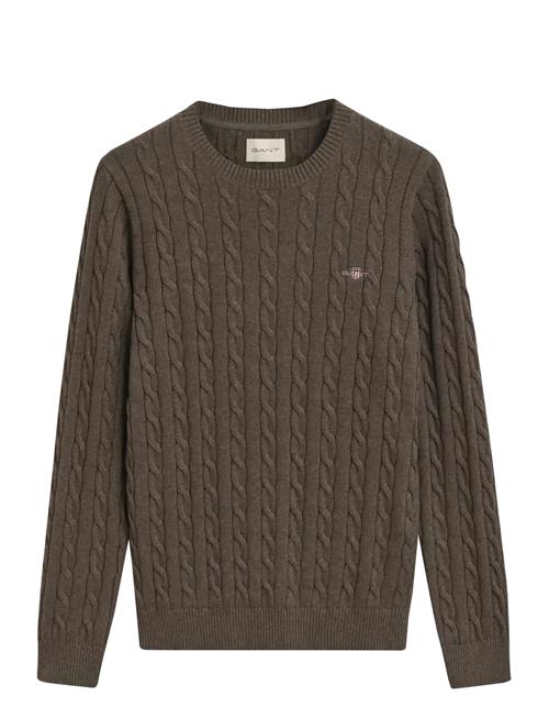 Cotton Cable C-Neck GANT Brown