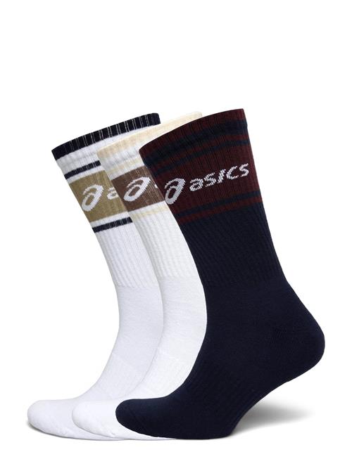 3 Pack Asics Logo Crew Sock Asics Patterned