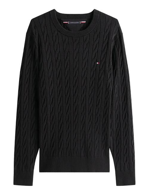 Classic Cotton Cable Crew Neck Tommy Hilfiger Black