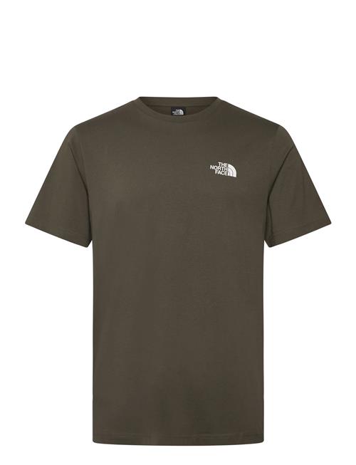 M Ss Simple Dome Tee The North Face Brown