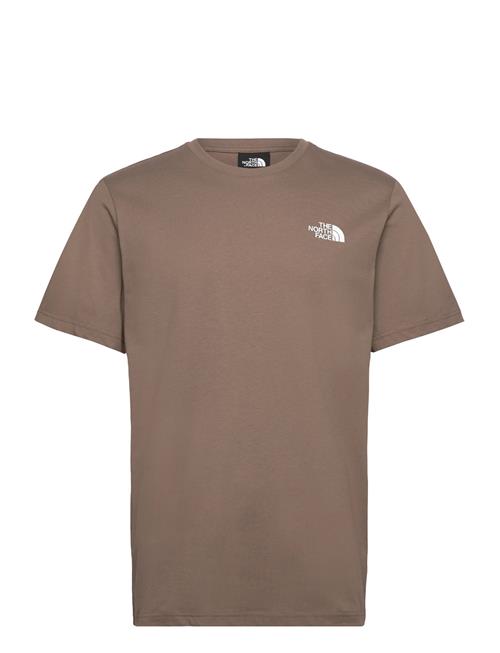 M Ss Box Nse Tee The North Face Brown