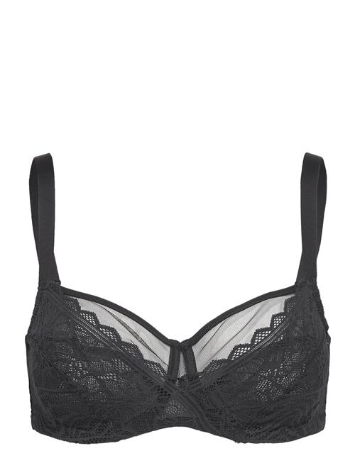 Floral Touch Very Covering Underwired Bra CHANTELLE Black