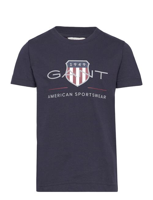 Archive Shield Ss T-Shirt GANT Navy