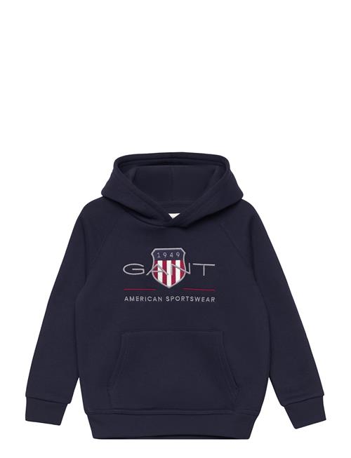 Archive Shield Raglan Hoodie GANT Blue