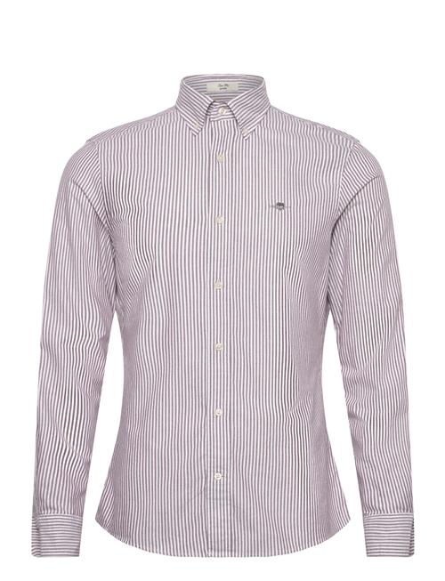 Slim Classic Oxford Stripe Shirt GANT Purple