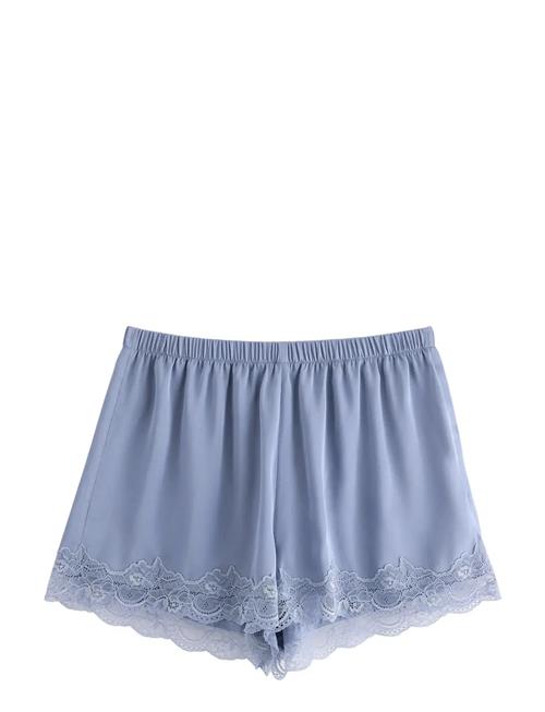 Shorts Lace Satin Lindex Blue