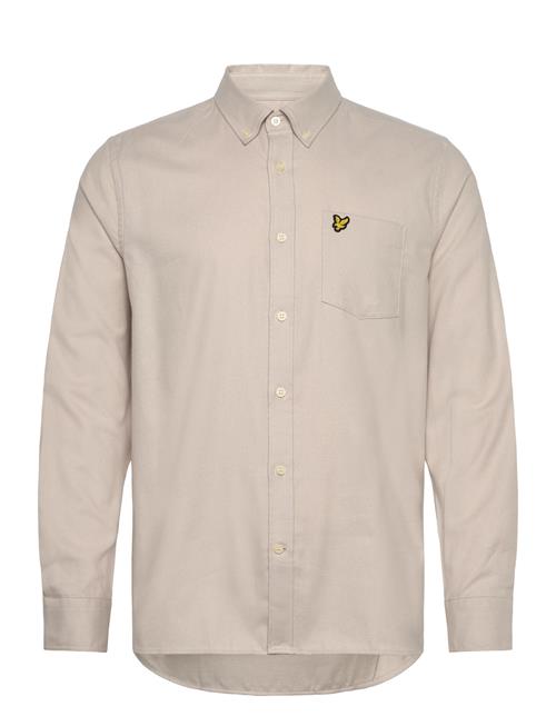 Plain Flannel Shirt Lyle & Scott Beige