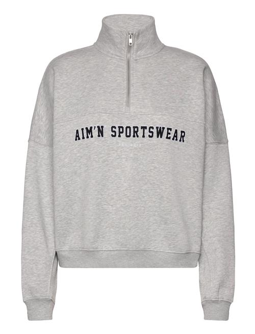 Varsity Sweat Half Zip Aim´n Grey