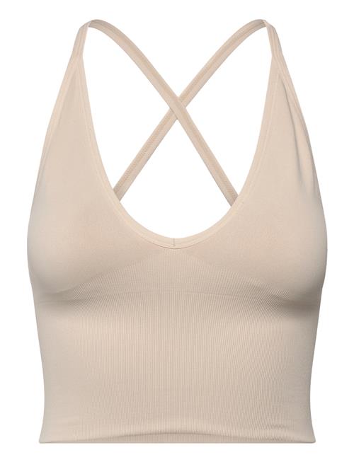 Shape Seamless Cross Back Bralette Aim´n Beige