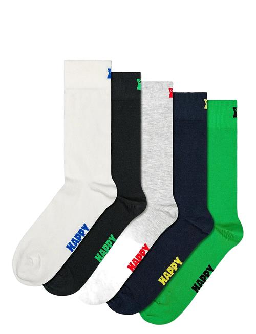 5-Pack Solid Socks Happy Socks Green