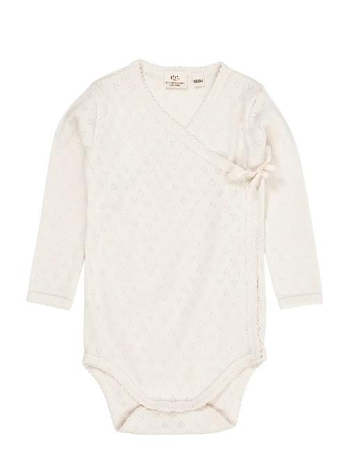 Pointelle Heart Crossover Body Ls Copenhagen Colors Cream