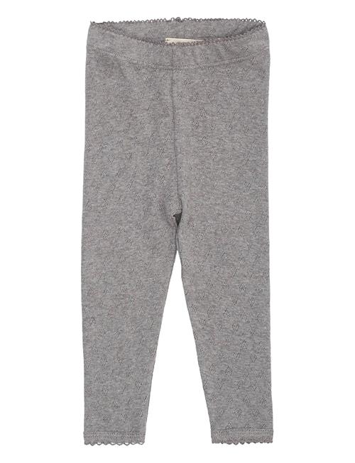 Pointelle Heart Leggings Copenhagen Colors Grey