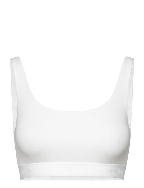 Core Rib Tank Bralette Organic Basics White