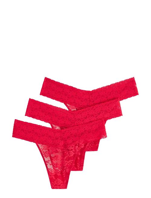 Brief Thong Low Lacey 3 Pack Lindex Red