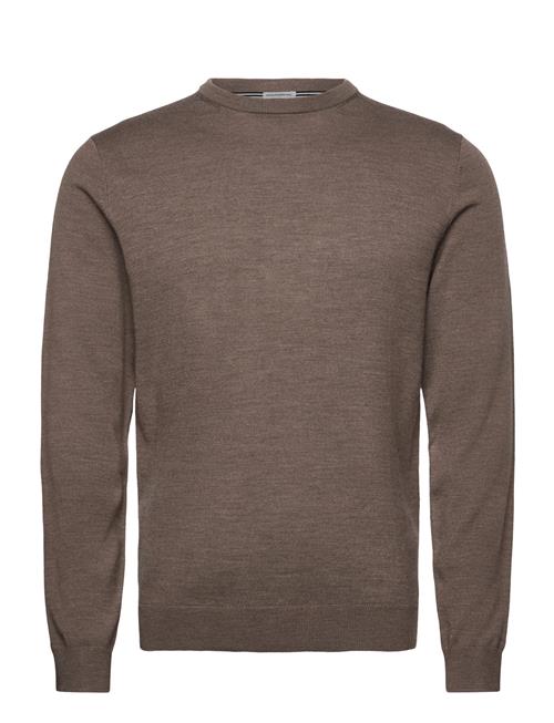 100  Merino Crew Neck Knit Lindbergh Black Brown