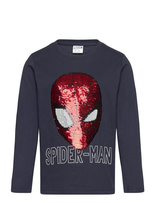 Spider-Man Langermet Topp Lindex Navy