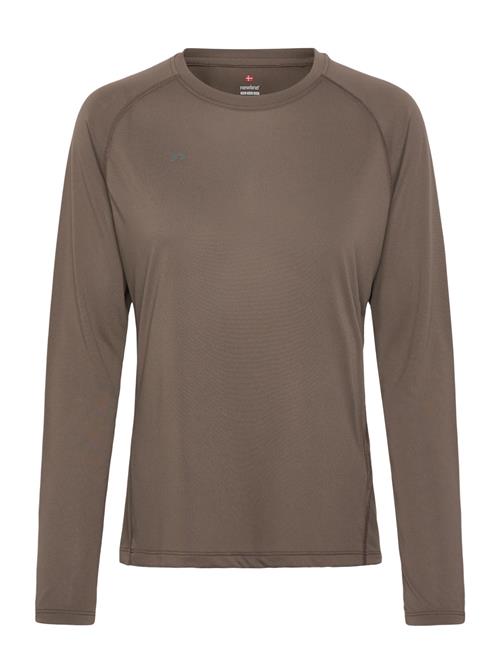 Nwlbeat W T-Shirt L/S Newline Brown