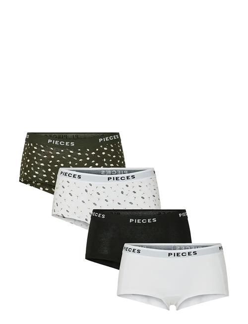 Pclogo Lady 4 Pack Aop/Solid Noos Bc Pieces Patterned