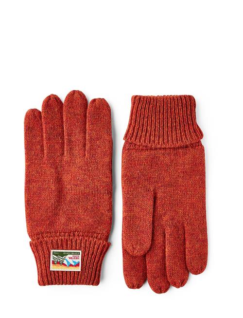 Raggwool Glove Brick Red Hestra Red