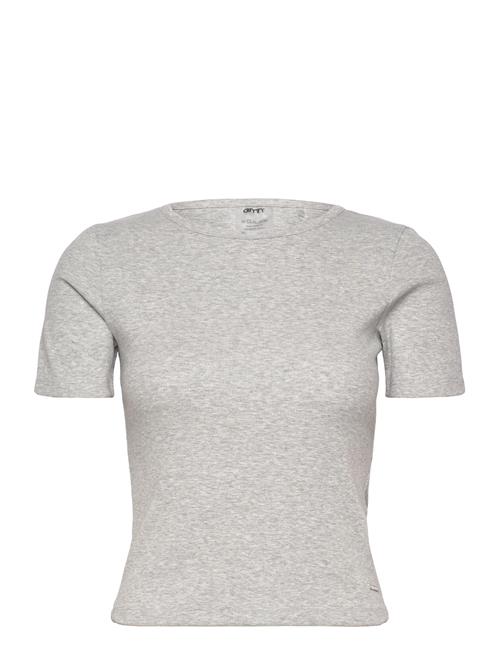 Ease Ribbed Short Sleeve Aim´n Grey