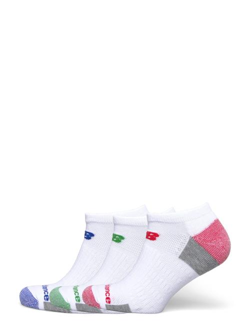 Performance Cushi D No Show 3 Pack New Balance White
