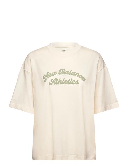 Linear Heritage Over D T-Shirt New Balance Cream