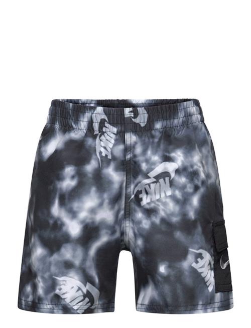 Nike Water Tie Dye Cargo Pocket 4" Volley Short NIKE SWIM Grey