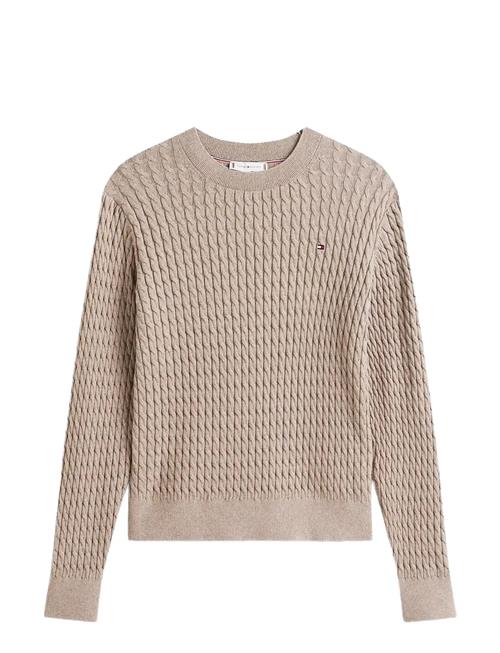 Co Cable Fine Gg C-Nk Ls Swt Tommy Hilfiger Beige