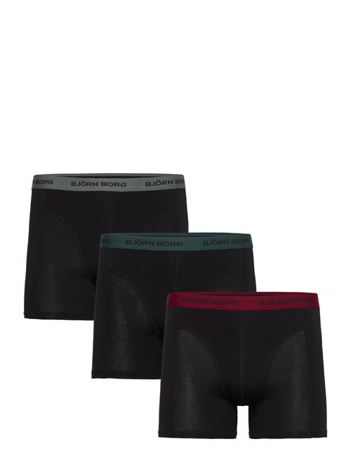 Cotton Stretch Boxer 3P Björn Borg Black