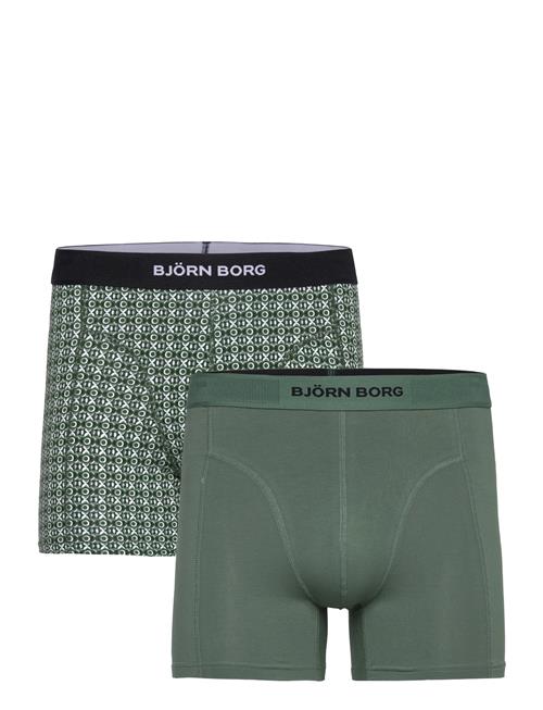Organic Cotton Stretch Boxer 2P Björn Borg Green