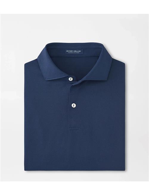 Soul Performance Mesh Polo - Edwin Spread Collar Peter Millar Navy