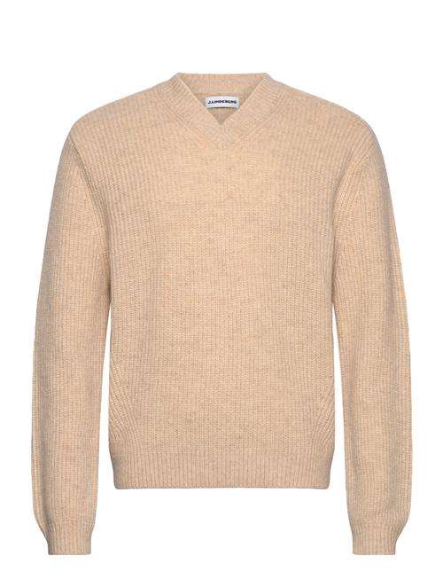 Vitor V-Neck Heavy Knit J. Lindeberg Beige