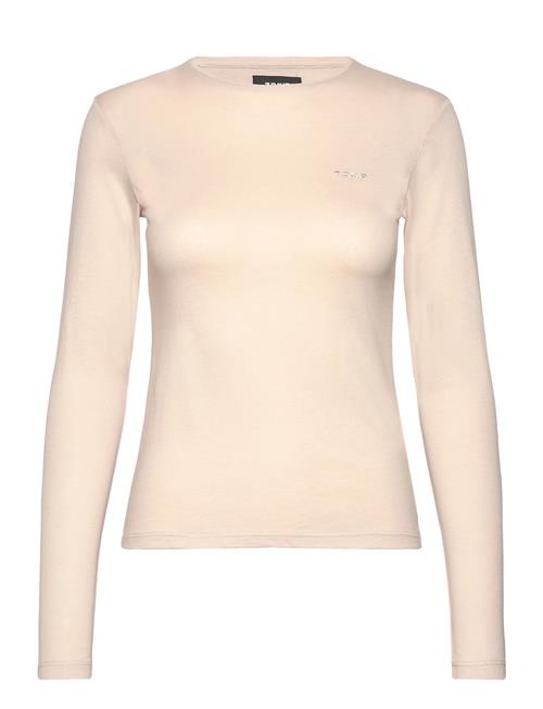 Fitted Long Sleeve Tee 7 DAYS Active Cream