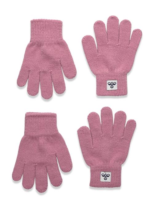 Hmljr Knit Gloves 2-Pack Hummel Pink