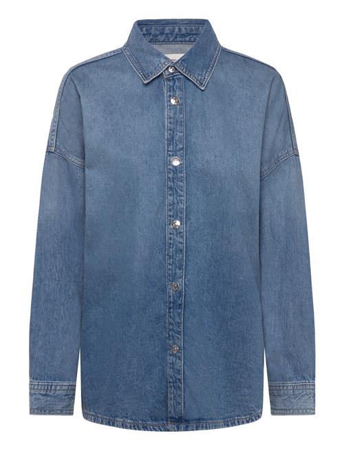 Relaxed Linen Denim Shirt Dayton Calvin Klein Jeans Blue