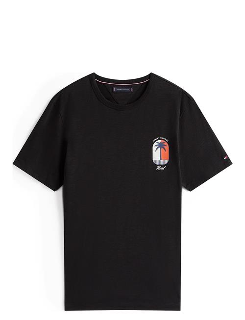 Palm Tree Label Tee Tommy Hilfiger Black