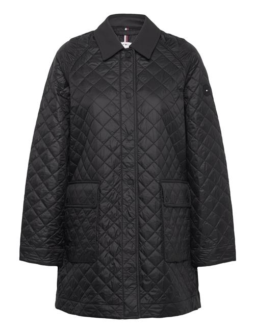 Padded Nylon Reg Quilted Coat Tommy Hilfiger Black