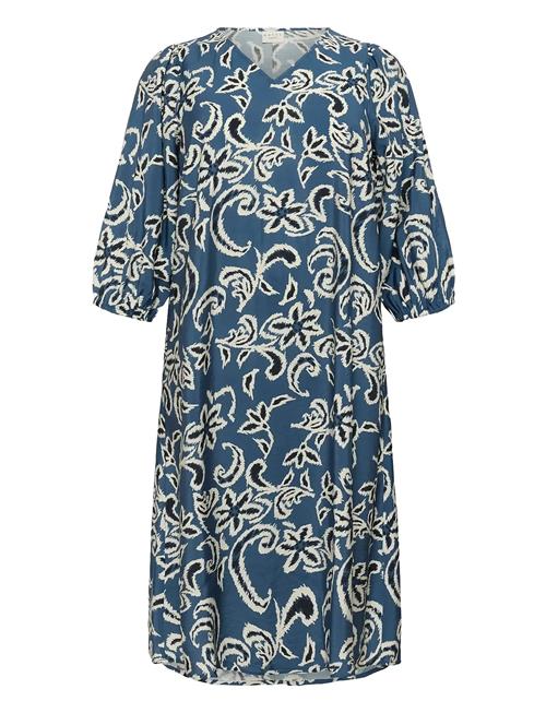 Kcmahlia Dress Kaffe Curve Blue