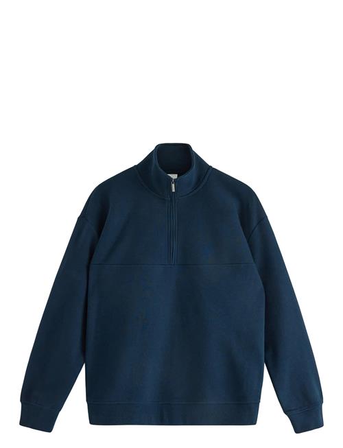 Sweater Halfzip Solid Cut N S Lindex Navy