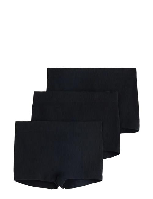 Brief Boxer Midi Seamless Rib Lindex Black
