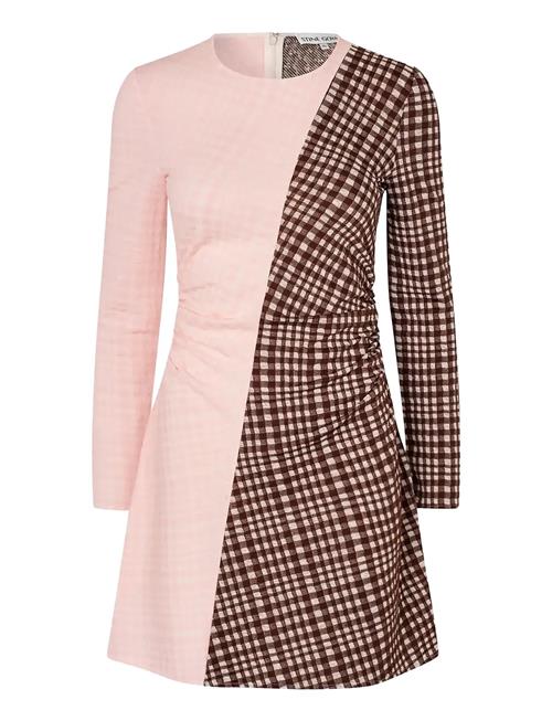 2118 Checkered Jersey, Ruched Waist STINE GOYA Pink