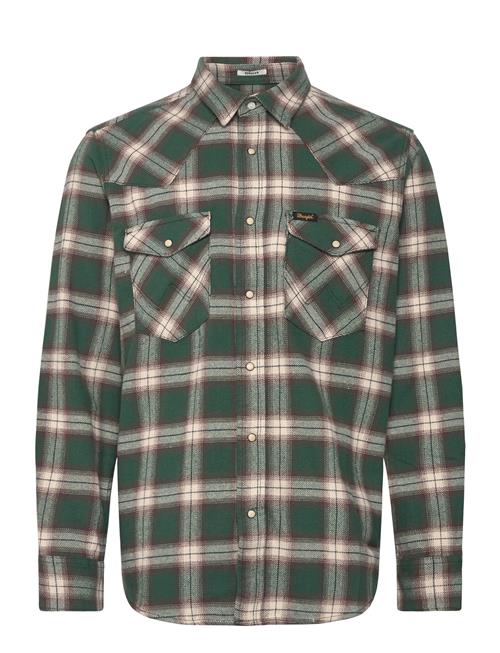 Western Shirt Wrangler Green